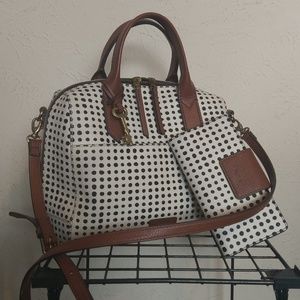 Fiona Satchel Fossil w/ Emma RFID TabClutch Wallet